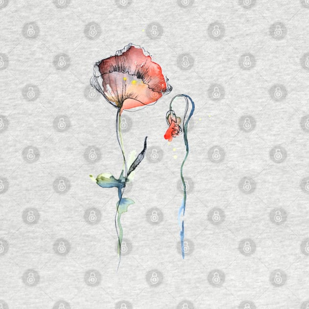 Poppies by Maria Mi Art